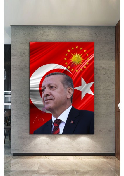 Recep Tayyip Erdoğan Cumhurbaşkanı Erdoğan Rte Kanvas Tablo (7 Farklı Ölçü) indirimleri