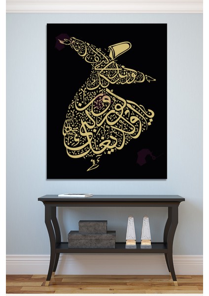 Ya Olduğun Gibi Görün Ya Göründüğün Gibi Ol Mevlana Islami Dini Hat Kanvas Tablo ( 7 Farklı Ölçü ) fiyatları