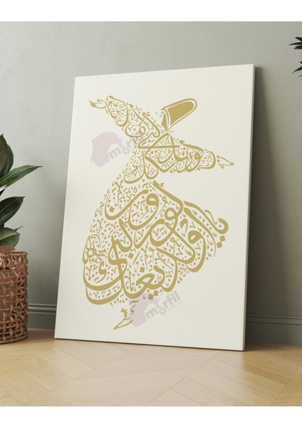 Ya Olduğun Gibi Görün Ya Göründüğün Gibi Ol Mevlana Islami Dini Hat Kanvas Tablo ( 7 Farklı Ölçü ) fiyatları