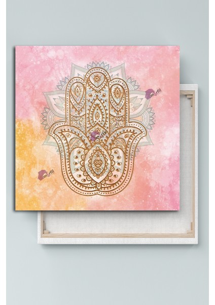 Fatımanın Eli Pembe Kanvas Tablo fiyatları