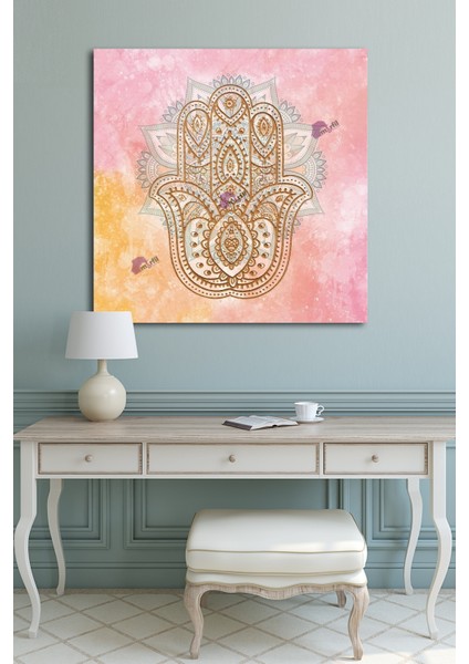 Fatımanın Eli Pembe Kanvas Tablo indirimleri