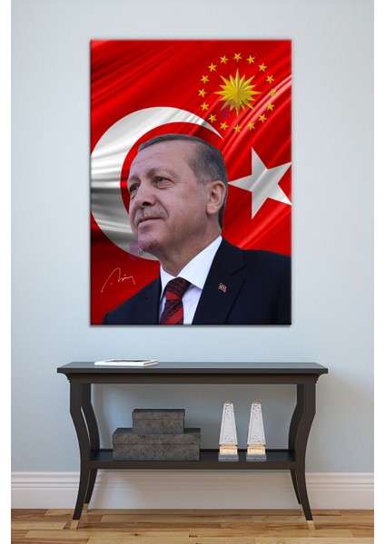 Recep Tayyip Erdoğan Cumhurbaşkanı Erdoğan Rte Kanvas Tablo (7 Farklı Ölçü)