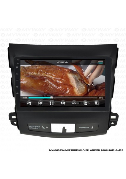 Mitsubishi Outlander Android 12 Multimedya Carplay 4gb RAM+64GB HDD 2006-2012 Navigasyon Ekran