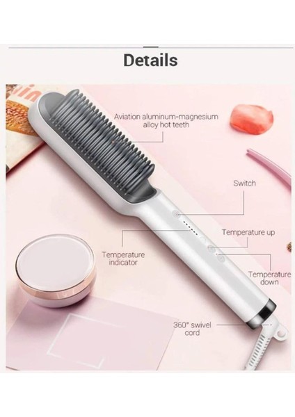 Iyonlu Elektrikli Saç Düzleştirici Fırça modelleri