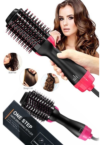 Pratik Profesyonel Hava Üflemeli Saç Kurutma ve Şekillendirici Fön Fırçası Tarak