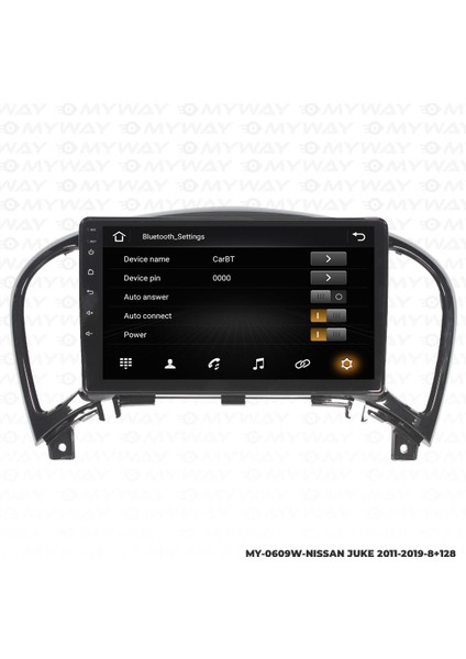 Nissan Juke Android 12 Multimedya Carplay 4gb RAM+64GB HDD Navigasyon Ekran modelleri