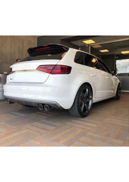 Audi A3 Hb Uyumlu Spoiler Piano Black 2014-2018