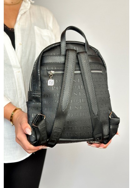 Büyük Boy Günlük Kullanamına Uygun 9 Bölmeli Siyah Kadın Sırt Çantası 4040 fırsatları