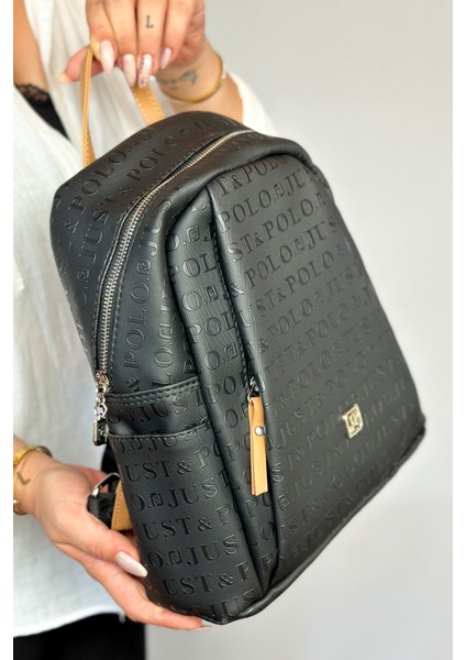 Büyük Boy Günlük Kullanamına Uygun 9 Bölmeli Siyahtaba Kombin Kadın Sırt Çantası 4040 fiyatları