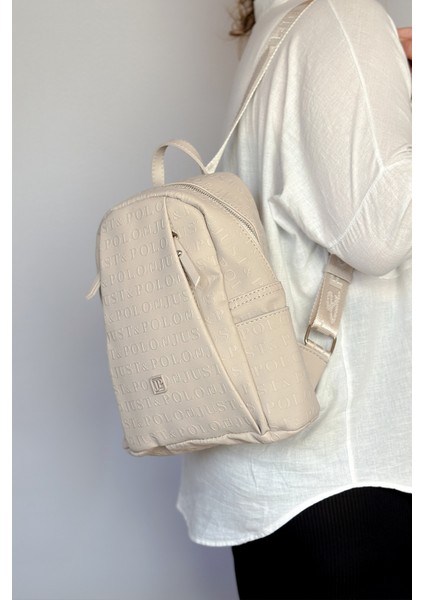 Büyük Boy Günlük Kullanamına Uygun 9 Bölmeli Taş Kadın Sırt Çantası 4040