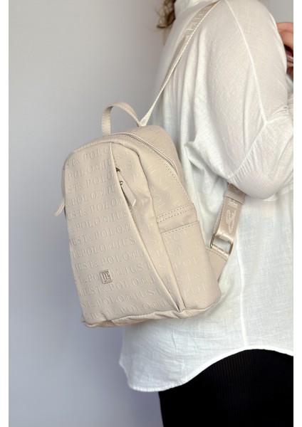 Büyük Boy Günlük Kullanamına Uygun 9 Bölmeli Taş Kadın Sırt Çantası 4040 modelleri