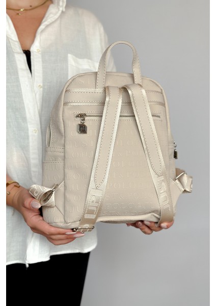 Büyük Boy Günlük Kullanamına Uygun 9 Bölmeli Taş Kadın Sırt Çantası 4040 fırsatları