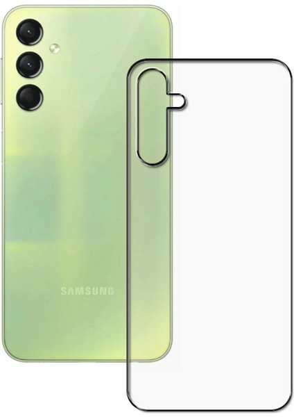 Samsung Galaxy A24 4g ile Uyumlu Arka Kırılmaz Şeffaf Esnek Nano Koruyucu