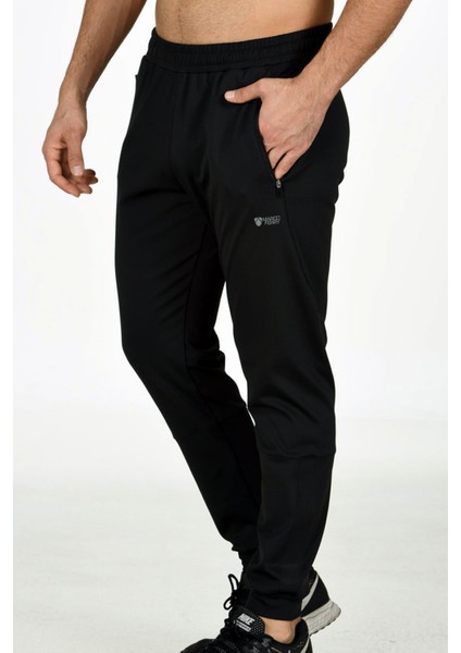 Siyah Erkek Cepli Manşetli Paça Micro Jarse Kumaş Eşofman Altı EDY201153S modelleri