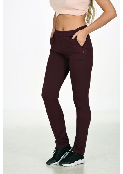 Trend Hill Mürdüm Kadın Iki Iplik Düz Paça Cepli Beli Lastikli Spor Eşofman Altı EDY201902