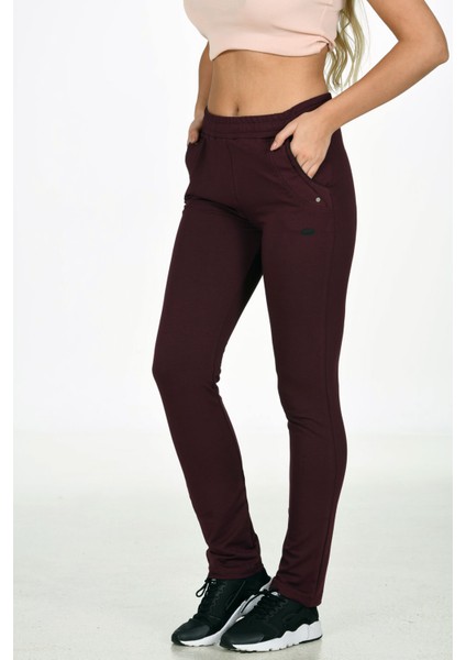 Trend Hill Mürdüm Kadın Iki Iplik Düz Paça Cepli Beli Lastikli Spor Eşofman Altı EDY201902 indirimleri
