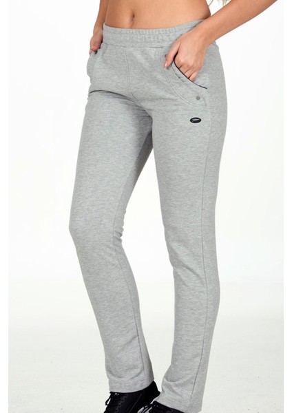 Trend Hill Gri Melanj Kadın Iki Iplik Düz Paça Cepli Beli Lastikli Spor Eşofman Altı EDY201902 modelleri