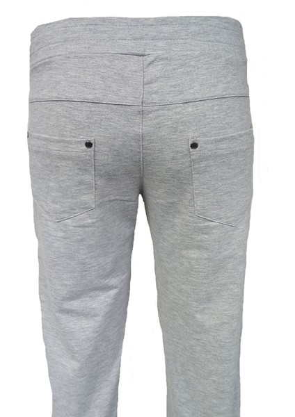 Gri Melanj Kadın 30/100 Lyc Penye,cepli Kot Model Eşofman Altı 137 modelleri