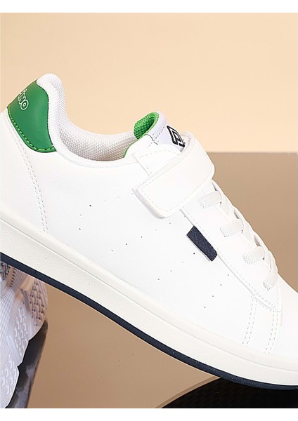 1709 Anatomik Tabanlı Çocuk Sneakers Günlük Ayakkabı - NKT01709-BEYAZ Yeşil-31 fırsatları