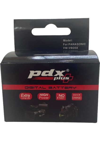 Panasonic Için VBD58 Batarya Pil 5200MAH HC-X1000,PX270,AG-AC8,MDH2