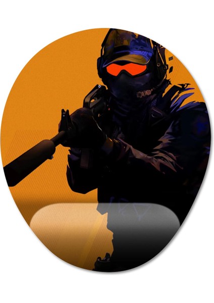 Counter Strike 2 Bilek Destekli Mousepad Model - 2 Oval