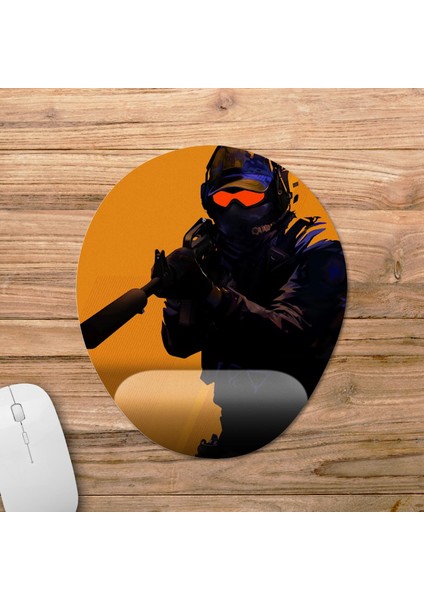 Counter Strike 2 Bilek Destekli Mousepad Model - 2 Oval