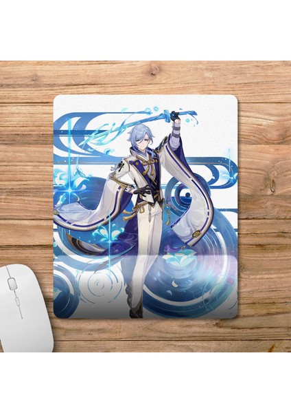 Kamisato Ayato - Genshin Impact Bilek Destekli Mousepad Model - 1