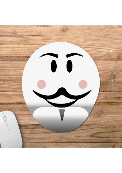 Roblox - Fawkes Face Bilek Destekli Mousepad Model - 1 Oval fiyatları