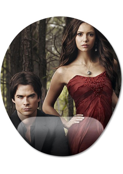 Vampire Diaries Bilek Destekli Mousepad Model - 2 Oval