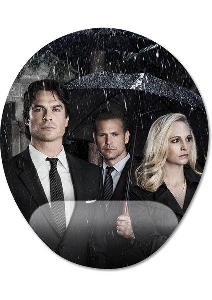 Vampire Diaries Bilek Destekli Mousepad Model - 1 Oval