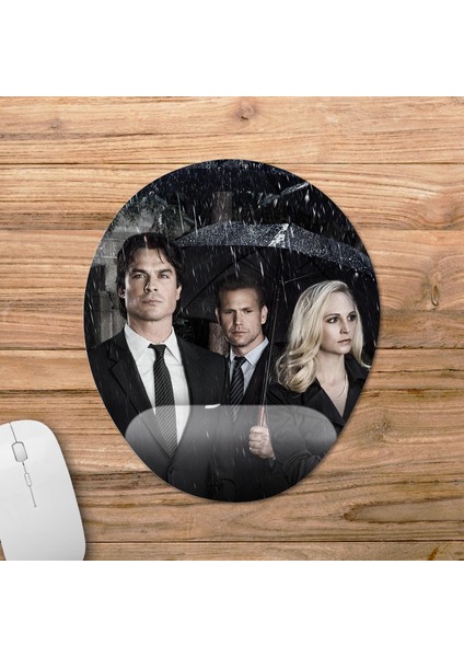 Vampire Diaries Bilek Destekli Mousepad Model - 1 Oval
