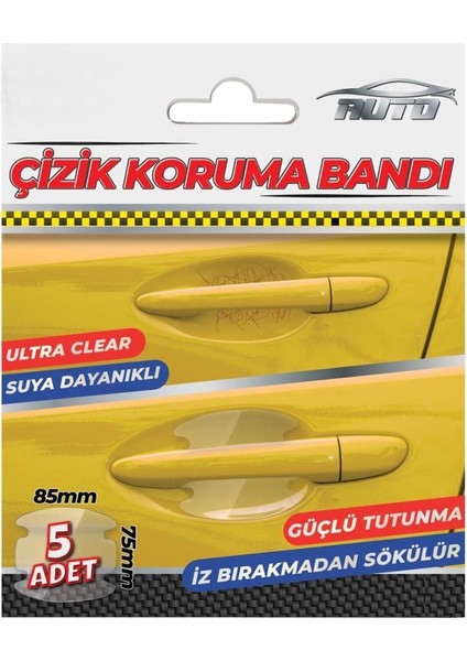 Oto Kapı Tutamaç İç Kısım Çizik Koruma Bandı 5 Adet