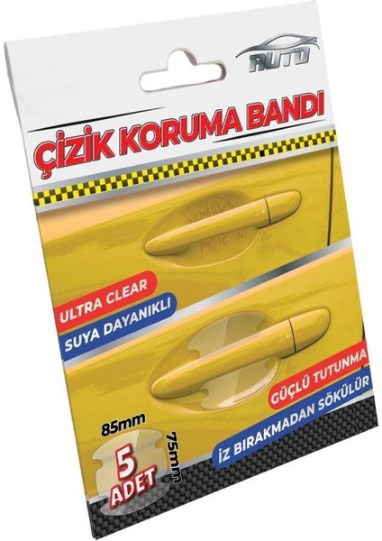 Oto Kapı Tutamaç İç Kısım Çizik Koruma Bandı 5 Adet