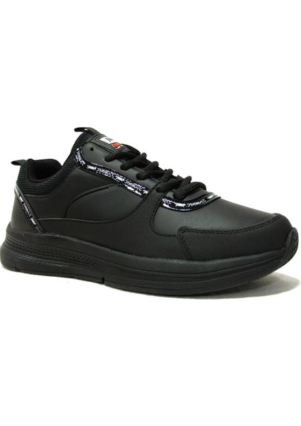 Siyah Gri Bağcıklı Athletics Sneakers Spor Ayakkabı