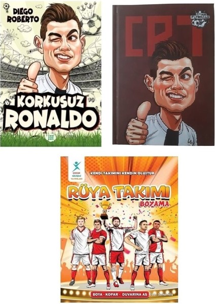 Korkusuz Ronaldo – Ronaldo Defter - Rüya Takımı Boyama 3’lü Set