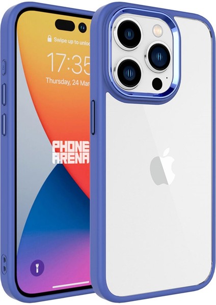 Cepustik Telefon Aksesuarları Apple iPhone 15 Pro Max Kılıf Krom Kılıf