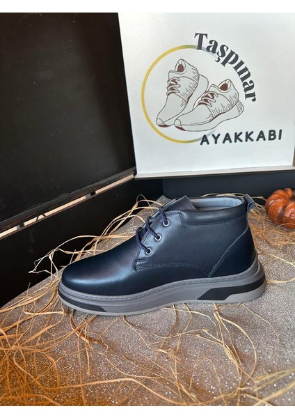 Deri Rahat Erkek Günlük Işçilik & Malzeme Özel El Yapımı Kışlık Klasik Spor Bot 40-44
