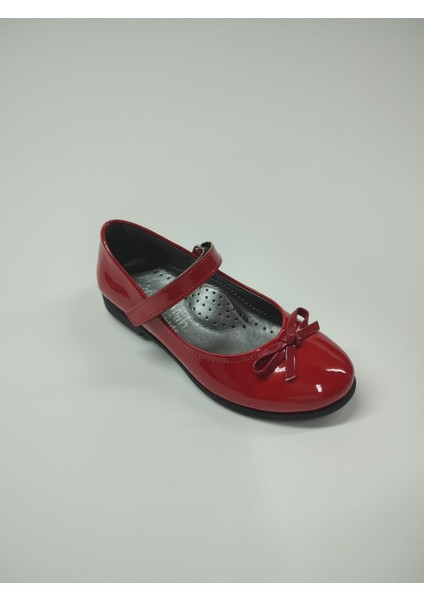 Kız Bebek Çocuk Kırmızı Rugan Ayakkabı Babet indirimleri