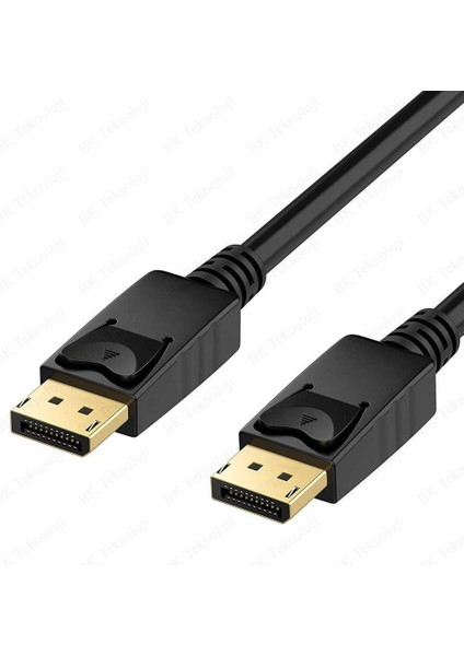 Yüksek Kalite 4K Displayport Erkek-Erkek Görüntü Kablosu - 1.8 Metre