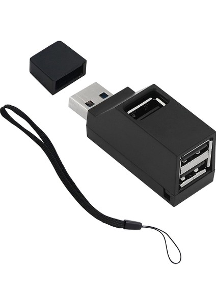 3 Port Mini Tasarım USB 2.0 Çoklaycı Hub