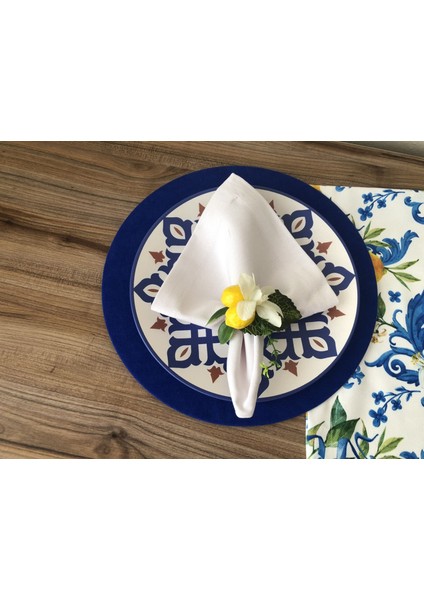 Limon Desenli Sofra Sunum Seti