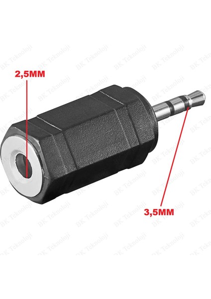 3.5mm Erkek To 2.5mm Dişi Stereo Mic Ses Kulaklık Jak Adaptörü Dönüştürücü modelleri