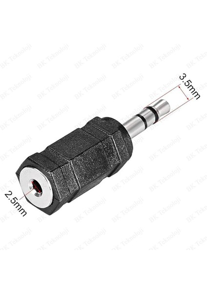 3.5mm Erkek To 2.5mm Dişi Stereo Mic Ses Kulaklık Jak Adaptörü Dönüştürücü indirimleri