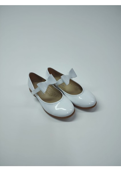 Kız Bebek Çocuk Beyaz Rugan Babet Ayakkabı modelleri