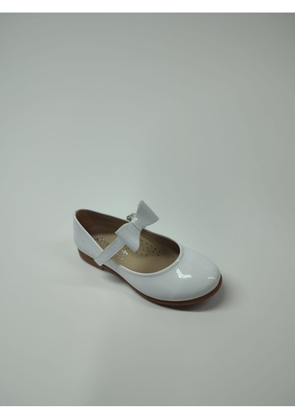 Kız Bebek Çocuk Beyaz Rugan Babet Ayakkabı indirimleri