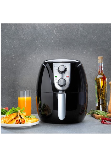 Smart Airfryer Sıcak Hava Fritözü -Siyah