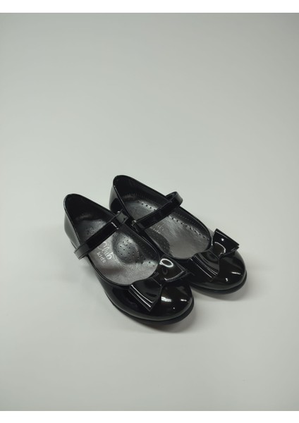 Kız Bebek Çocuk Siyah Rugan Babet Ayakkabı modelleri
