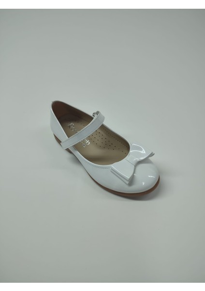 Kız Bebek Çocuk Beyaz Rugan Babet Ayakkabı fırsatları