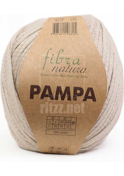 Fibra Natura Pampa Pamuk Ribbon / 23-10 / Bej