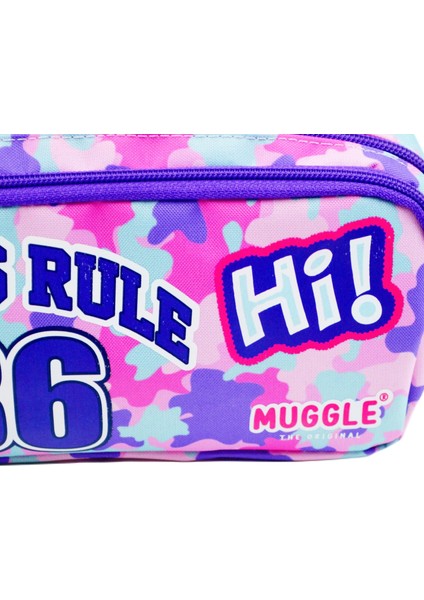 Girls Rule 2 Bölmeli Kalem Çantası MU-6849 fırsatları